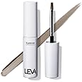 LEVA（レヴァ）アイブロウ ナチュラルブラック【落ちない 垢抜け眉毛】メンズ ウォータープルーフ 皮脂 汗 毛のないところも自然に補正 薄い 短い まゆげ 黒 グレー 簡単 ペンシル越えバレにくさ パウダー仕上げ リキッドアイブロウ 就活メイク…