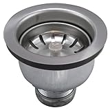 Keeney 1434ss Deep Cup Sink Strainer with電源ボールバスケット、ステンレススチール