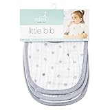 エイデンアンドアネイ スタイ リトル ビブ Little Bib 3枚組 よだれかけ 3セット モスリン コットン ベビー (カラー：dove) Aden+Anais [並行輸入品]