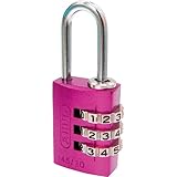 ABUS(アバス) ナンバー可変式南京錠 145-20 ピンク 14520PI