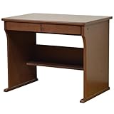 ライフスタイリングショップ 学習机 デスク 木製 引出 幅90×奥行60cm ダークブラウン SL-01DB