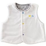 赤ちゃんの城 ベスト 水玉ポッケ グレー