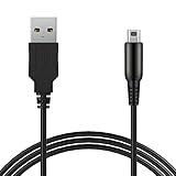 Suptopwxm 3DS 充電器 充電ケーブル 1.2m (1本セット) USB電源コード New3DS/ New3DSLL /3DS /3DSLL/ i2DS /DSi/DSiLL/2DSなど用 (ブラック)