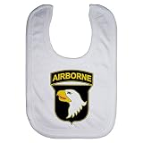 マイクロファイバーベビーよだれかけ – US Army 101st Airborne Division , CombatサービスIDバッジ