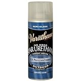 Rust-Oleum Varathane 250181 Outdoor Spar Urethane Classic Clear Water Based Spray, Semi-Gloss Finish