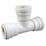 ブルーHawk 3 / 4 x 3 / 4 x 3 / 4-in Dia PEX StraightインラインTeeバルブ圧縮継手