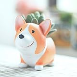 可愛い 犬 柴犬 植木鉢 プランター ファッション小物 フラワーポット 雑貨 インテリア アウトドア DIY 飾り おしゃれ 多肉植物 寄せ植え 鉢 (立ち犬)