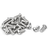 SODIAL M6x14mmステンレススチールボタン穴付きボルト20個