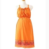 Maternal America マターナルアメリカ 刺しゅう入りサンドレス（オレンジ）　S　 m-mass1402-02