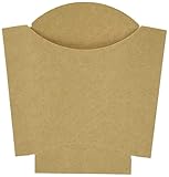 ニッチプラス(Niche Plus)耐油加工 クラフト 未晒 テイクアウト容器 ポテトカートン 50枚入 ポテト未晒