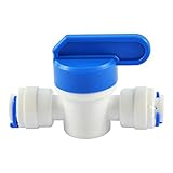 浄水器用部品　ボールバルブ　1/4インチ　T型継手　コネクター　RO水システム　チューブ3ウェイ　クイックコネクト　チューブ配管