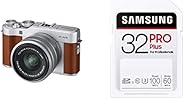 FUJIFILM ミラーレス一眼カメラ X-A5レンズキット ブラウン X-A5LK-BW+Samsung SDカード(32GB)セット