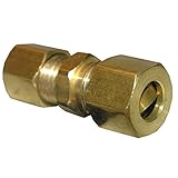 LASCO 17-6223 3/8-Inch Compression by 5/16-Inch Compression Brass Union [並行輸入品]