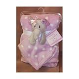 Elephant Security Baby & Plush Blankets Pink White Polkadots Polka Dots Blanket by SL Baby Collectio