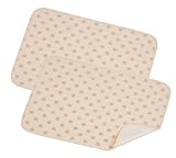 渡嘉毛織 ベビー用防水シーツ2枚組 (四隅ゴム付) ベージュ