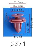 パネル (トリム) クリップ リベット　トヨタ系　GM ゼネラルモーターズ系　ドア用　PF-C371　10個