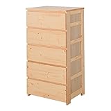 【JAJAN】天然木キッズ【nico】チェスト ナチュラル[完成品]［おまけ付き］幅60cm奥行40cm高さ115cm 「天然木nicoシリーズ」JJ-100CN_s