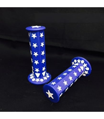 Amazon | 汎用 六角グリップ 星柄 ブルー スターグリップ 青
