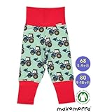 北欧スウェーデンのベビー服 ベビーパンツ Tractor 3-9ヶ月/9-18ヶ月 Maxomorra マクソモーラ (68サイズ)