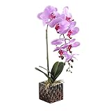 BULARY　造花 胡蝶蘭立ラベンダー 花束　高品質コチョウラン　インテリア　プレセント　ギフト　結婚式　誕生日　発表会　入学式　卒業式　ミニ 小さいサイズ いろんなタイプ選べる　タイプB　ピンク
