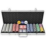 Cozynest ポーカーセット レーザーチップ500枚 アルミ製, ポーカーチップ, チップセット