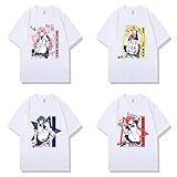 【VACCU】 ぼっちざろっく Tシャツ 夏服 綿 丸首 半袖 日常服 cosplay 人気 キャラクターシャツ 萌えグッズ 夏祭り 文化祭 学園祭 柔らかい 男女兼用 快適 ファッション カジュアル 誕生日 プレゼント (1,L)