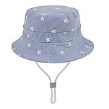日よけ帽子 子供用 キャップ 麦わら帽子 綿 柔らか フリーサイズ 2-4歳 星柄 可愛い ボタン ひも付き 2way かっこいい uvカット 紫外線対策 お出掛け 出産お祝い 女の子 男の子 春夏 