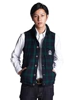 Hooded Down Vest 11-06-0689-369: Black Watch