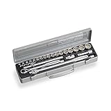 トネ(TONE) ソケットレンチセット CX3172 差込角9.5mm(3/8") 内容24点 シルバー