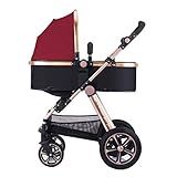折り畳まれたベビーカートは座ることができますベビートロリー/振動を避けるための4つのラウンド/フォーシーズンズユニバーサル (色 : D)