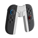 for Switch 2 Joycon専用 充電グリップ 2台同時充電可能 ジョイコン充電 急速チャージ 充 電しながらプレイ マグネット吸着 人間工学に基づいたデザイン 着脱簡単 Switch 2 コントローラー 充電 対応 アクセサリー (ホワイト)