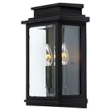 Artcraft Lighting AC8391BK Fremont Outdoor Wall Pocket Sconce, Black [並行輸入品]