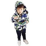 Burning Go キッズ迷彩コート ベビー服 防寒ダウンコート 中綿 ジャケット アウター コート 男の子 秋冬 子供服