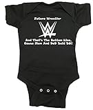 WWEストーンコールドBaby One Piece " Future Wrestler "ボディスーツ カラー: ブラック