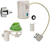 Smarter Flush SF0750A Flapper Replacement with Chrome Button by Smarter Flush