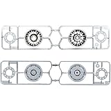 タミヤ ビックトラックパーツ TROP.20 マットクロームセミワイドホイール (30mm幅タイヤ用) 56520