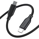 NIMASO USB C ケーブル シリコン素材【PD対応 最大60W/3A急速充電】高速データ転送 Type C to Type C ケーブル 断線防止 絡まない タイプc ケーブル iphone 16 シリーズ/iphone 15 シリーズ/MacBook/iPad Pro/Air/mini/Galaxy/Sony/PixelなどのType-c機種対応 (1m) NCA23L1004