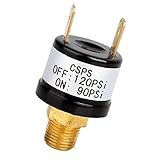 Fenteer エアコンプレッサー　圧力スイッチ　バルブ　安全弁　90PSI-120PSI　12V　車用