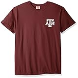 NCAAテキサスA & M Aggies状態野球靴紐半袖快適カラーTシャツ、ミディアム、Aggieワイン