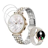 Fo‎r スマートウォッチ 1.27インチ フィルム 高い透明度 反射低減 高感度です 指紋防止 Smart Watch 液晶保護フィルム【3枚入り】