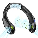 BDBKMG【急速冷却 ネックファン】首掛け扇風機 ネッククーラー 携帯扇風機 半導体冷凍技術 冷却プレート付き USB充電式 物理的な冷却