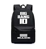 韓流グッズ BIGBANG GD ビッグバン made 10周年記念 VIP 可愛 ファッション バッグ リュックサック (ブラック)