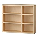 小島工芸 日本製 組立不要 健康仕様のFフォースター 耐荷重に優れた中がしっかりつまった丈夫な棚板 高さ74cm オープンラック ラック90NK チェリーナチュラル [幅90cm 奥行25cm] 1270594