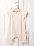 RUGGED WORKS ( ラゲッドワークス ) ベビー 日本製 ロンパース 赤ちゃん 男の子 女の子 半袖 ベビー服 70㎝ キナリ