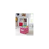 BH&G Collapsible Fabric Storage Cube, Set Of 2, Pink Dot 840358100263 by BHG