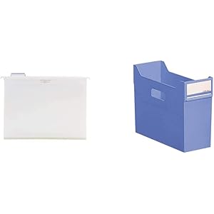 【セット買い】リヒトラブ ハンギングフォルダー 5枚入 白 G1641-0 & スタックボックス ファイルボックス A4…