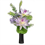 仏縁堂ブランド：お仏壇・インテリア用高級造花【ラスター仏花：B　花立付】腐らずお手入れ不要の便利なお花　仏壇・仏具