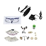 KKmoon 電気 研削セット 110-240V ACドリル研削工具 86個アクセサリー付き フライス研磨用掘削彫刻用キット