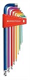 PB SWISS TOOLS(PBスイスツールズ):ボール付ロングレインボーレンチセット(パックナシ 212LH-10RB