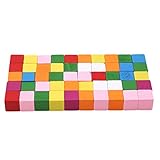 BEE&BLUE 積み木 立方体 知育玩具 キューブつみき カラフル おもちゃ 幼児 赤ちゃん積み木 立体 パズル 知育玩具 心身 教育 知育 発達 出産お祝い お誕生プレゼント25個